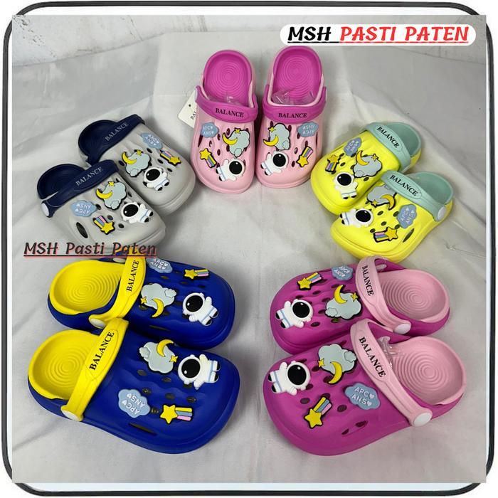 Kiddos- MSH 2118 Sendal Baim Anak Motif Astronot Sendal Bayi Bahan Eva Ringan Bunda Cewe Cowo Empuk