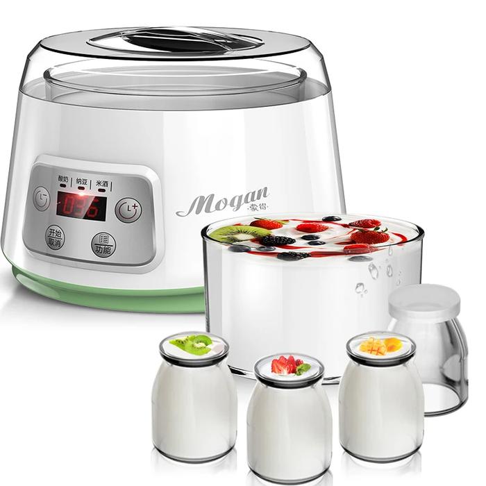 1.3L Automatic Yogurt Machine Constant Temperature Fermentation Rice Wine Machine Natto Machine Glas