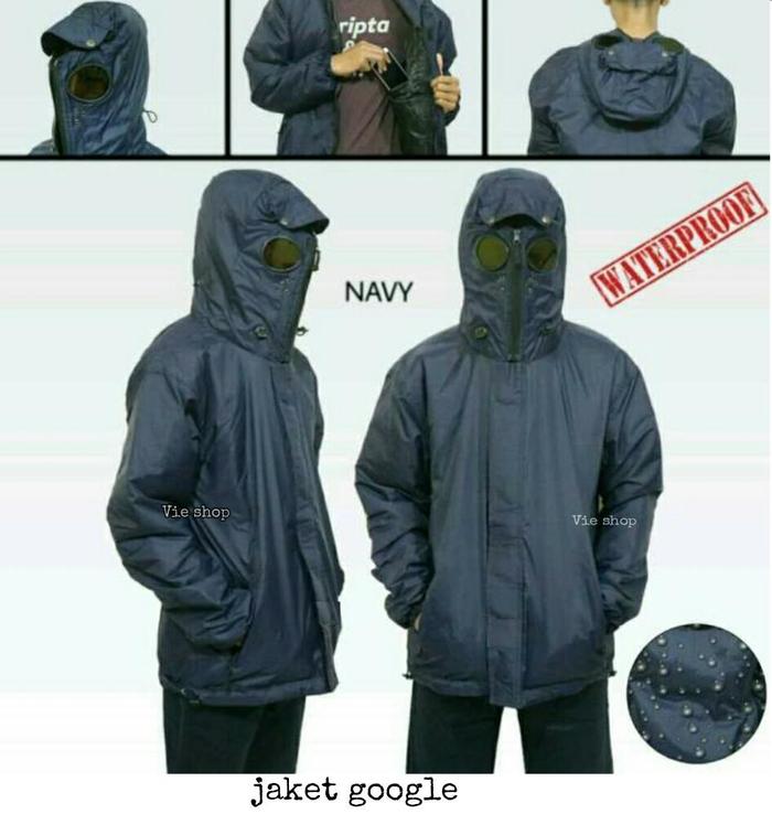 jaket google / jaket google waterproof / google jaket /jaket pria / jaket unik / jaket terbaru/ jake