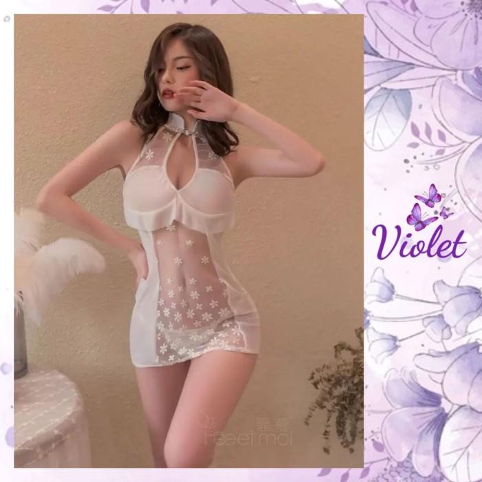 Violet Lingerie Seksi Pakaian Dalam Wanita Cosplay Erotis 1201