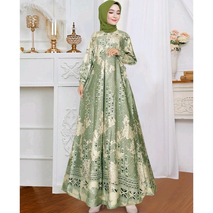 Nura Collection Official - Nuriel Shop - Gamis Andina - Baju Gamis Wanita Model Terbaru Bahan Maxmar