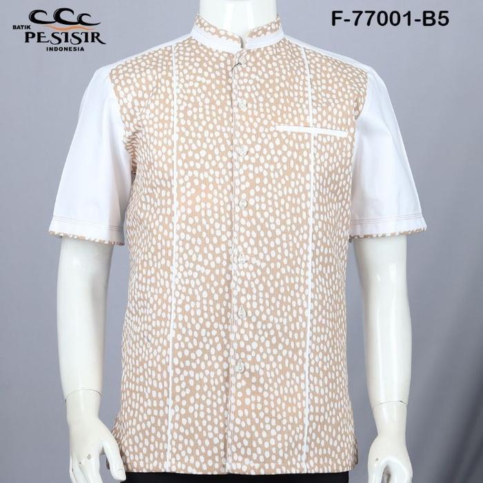 new le couture kemeja koko exclusive lengan pendek pria seri batik pesisir