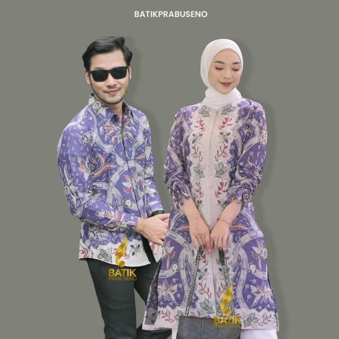 new couple batik prabuseno ori batik pria dan wanita couple batik solo seragam batik batik resmi bat