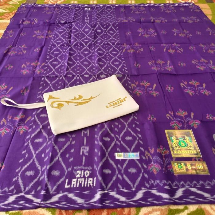 sarung lamiri motif kembang sutra istimewa - Ungu