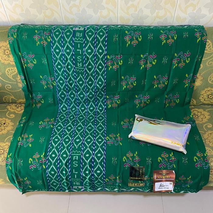 Sarung Lamiri MST / Kembang Sutra 70% - Hijau, Dewasa
