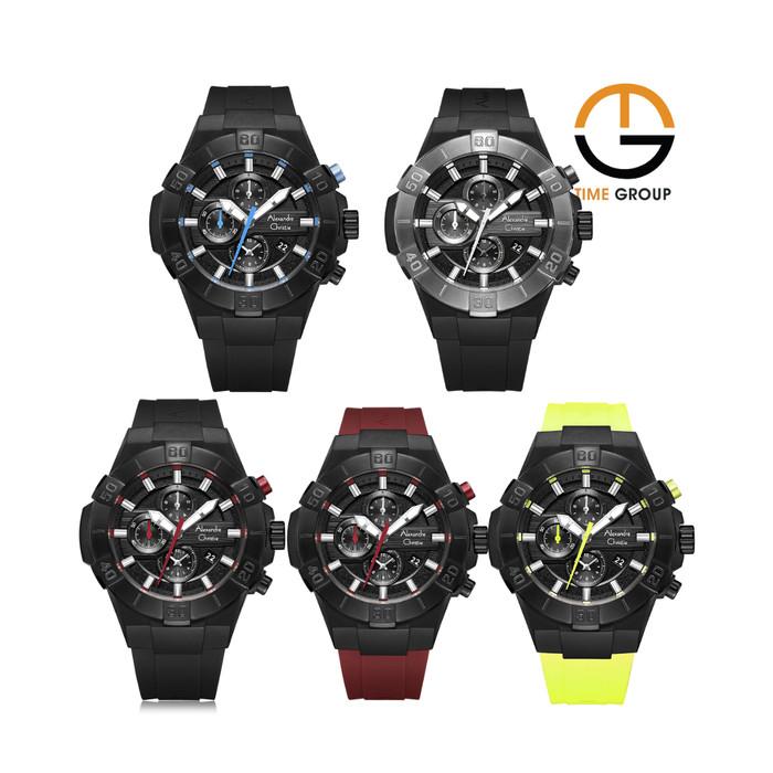 JAM TANGAN PRIA ALEXANDRE CHRISTIE AC6649 AC 6649 MC RUBBER STRAP ORIGINAL