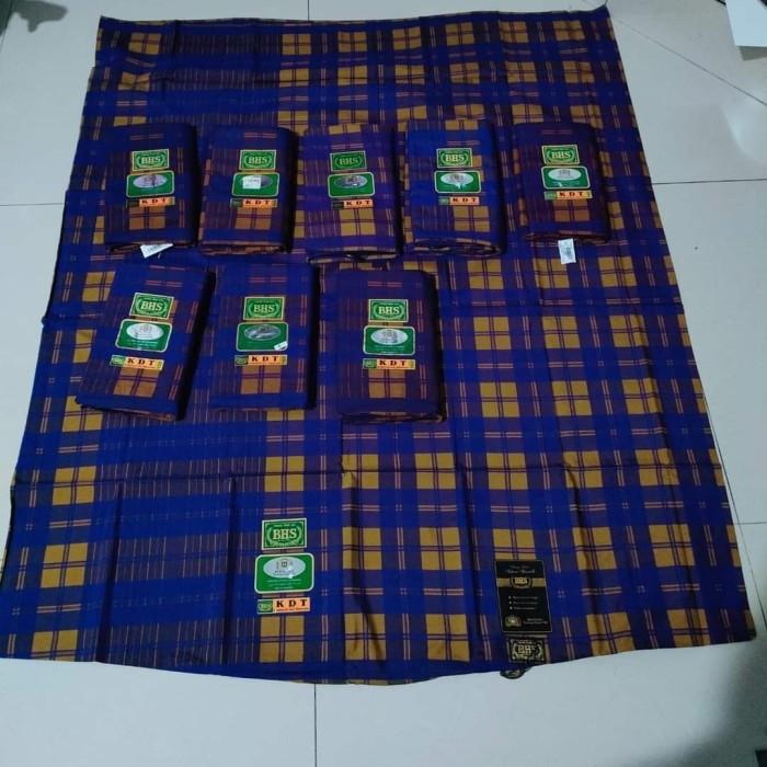 Sarung BHS KDT GOLD OLIVE TUA SUTRA SPUNSILK BUKAN ROYAL - COKLAT KECIL