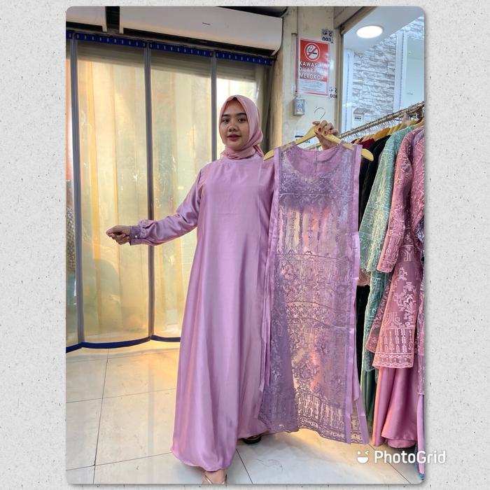 SyariStyle- Dreess aurel/Gamis pesta/gamis berukat/gamis lebaran/seragaman briddsmaid/seragaman haja
