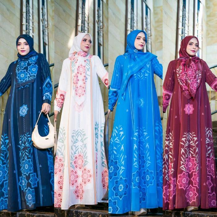 SyariStyle- Gamis Erezisha Abaya Series Mariani Fashion Full Ceruty Digital Printing Set Jilbab Segi
