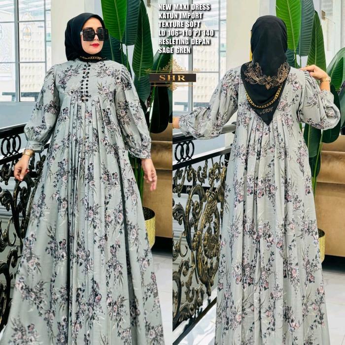 SyariStyle- New SHR!!maxydress ramping bunga yasmin premium Gamis Wanita Muslim