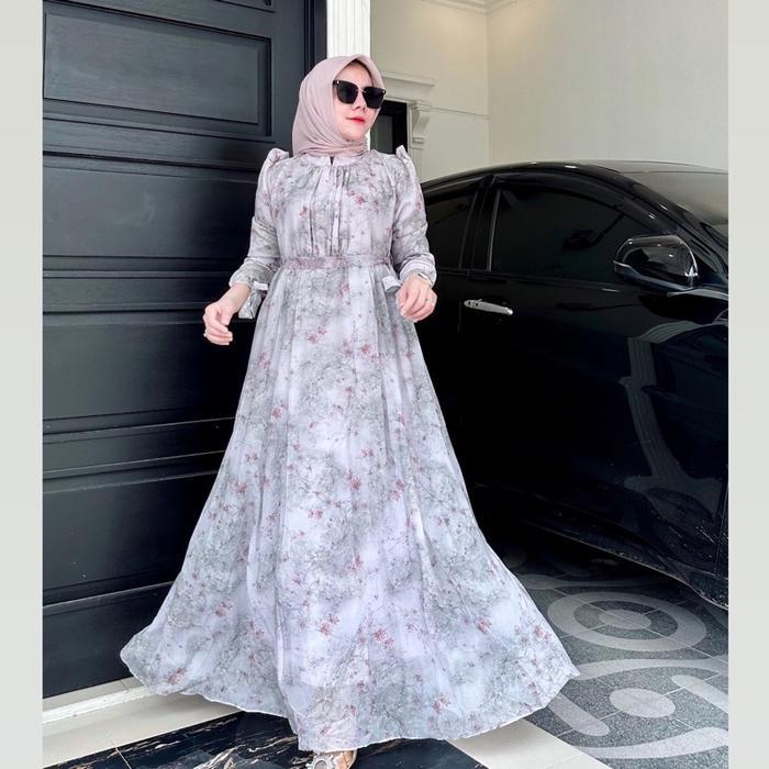 SyariStyle- Elena Dress chiffon import By twins Fashion