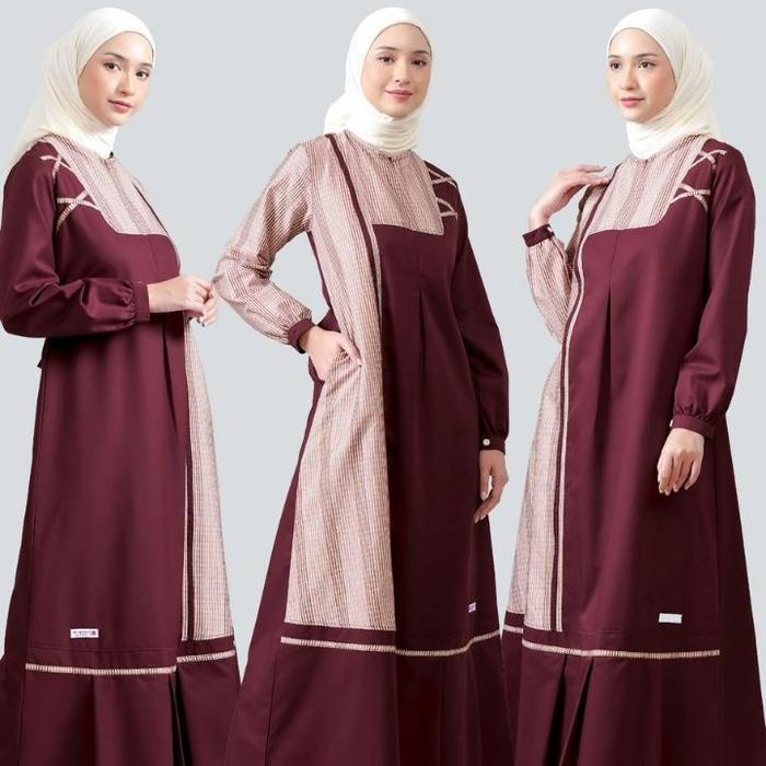 SyariStyle- Raunapride Gamis Wanita Katun Kekinian / RGD - 106 / Fashion Muslim Cuci Kering S