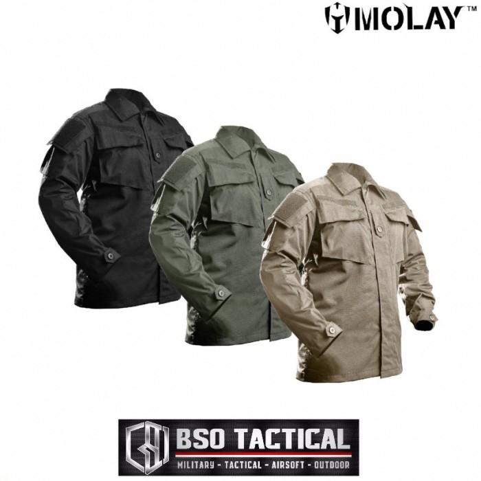 GentStyle- Kemeja Molay Tactical Vegetata Blouse Military Outdoor Shirt Original