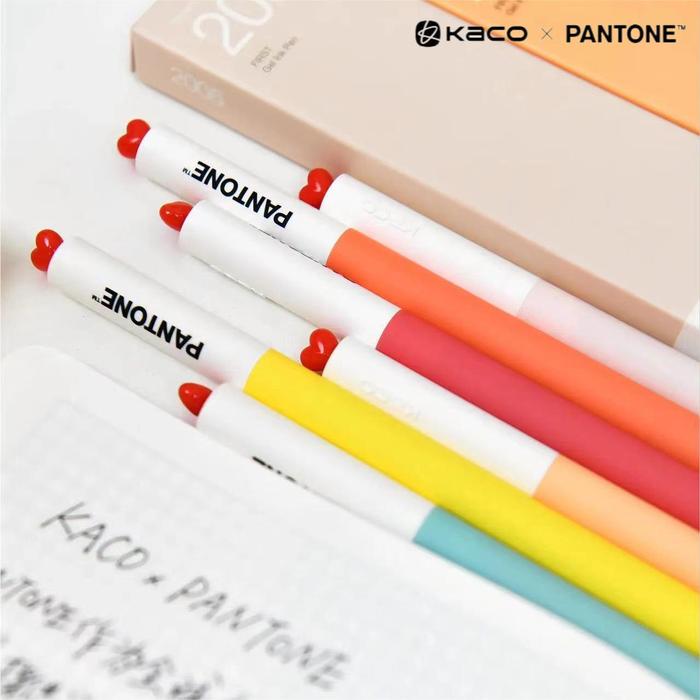 2pcs/Set KACO x PANTONE Gel Pens Frist Series Creative High Beauty Neutral Signature 0.5mm Black Cor