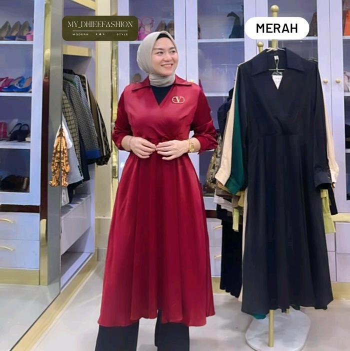 SyariStyle- MYDHIEEFASHION7-DRES POLOS ZIRA D517