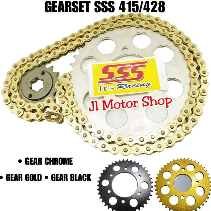 Gir Gear Set GearSet SSS 415 428 Supra x 125 Karisma Blade New Revo