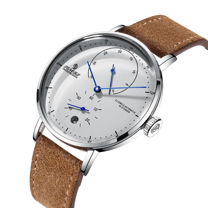 Jam Tangan Pria Sainas SENORS Amazon Hot Curved Glass Business Fashion Men's Watch Automatic Mechani