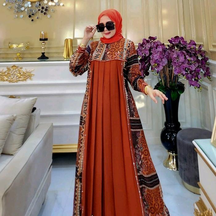 SyariStyle- Najwa Dress Gamis Original Brand Amore by Ruby Terbaru