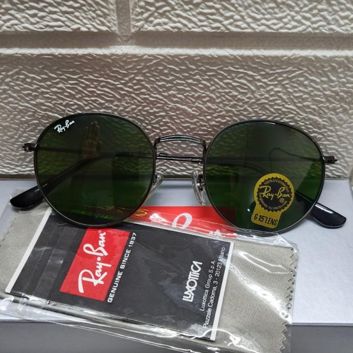 Kacamata Θriginal Rayban RB3447 Round Gun Metal