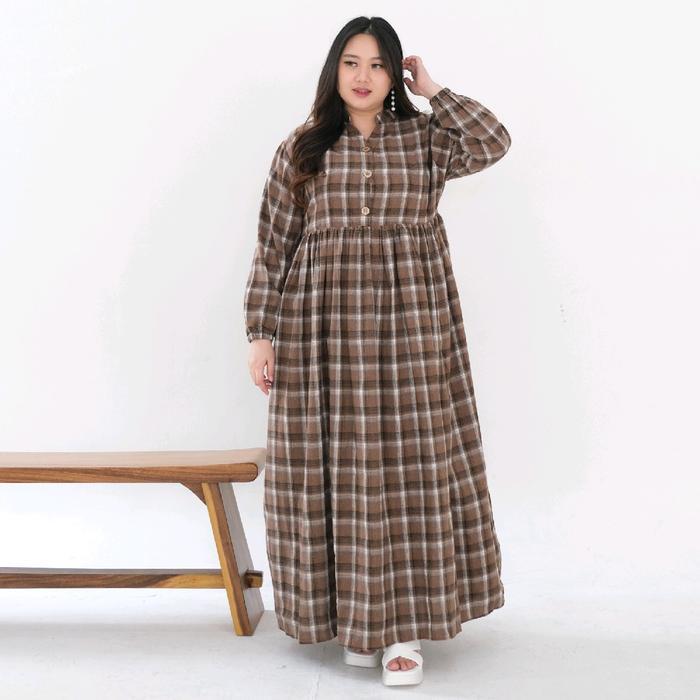 SyariStyle- Jumbo gamis saffa katun flanel premium ld 120 130 140 cm