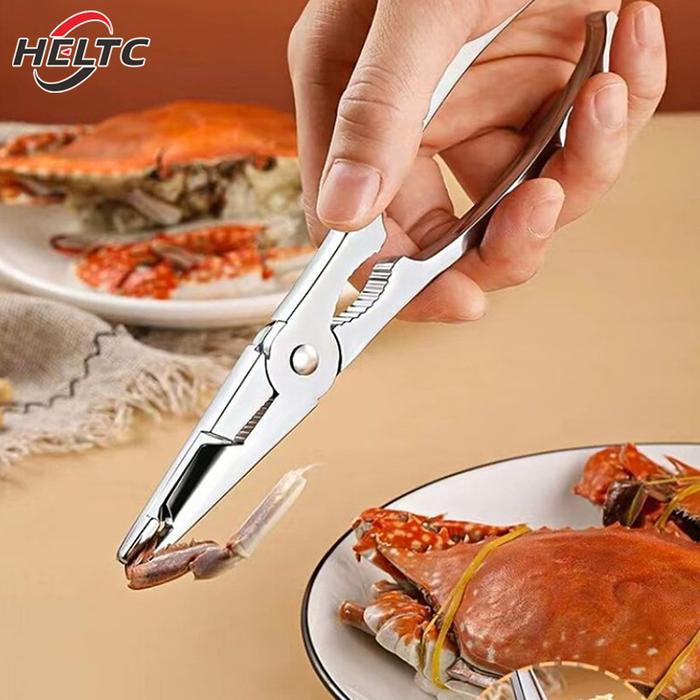 1pcs Picking Crab Meat Seafood Tool Set Kitchen Crab Crackers Picks Spoons Set Stainless Steel Plier