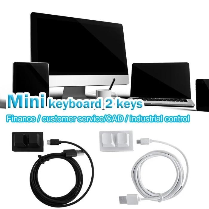 OSU CUSTOM MINI KEYPAD 2 KEY KEYBOARD PROGRAMMING MACRO KEYBOARD COPY PASTE CUT HID MECHANICAL KEYBO