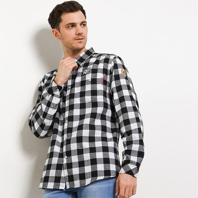 GentStyle- Hush Puppies Kemeja Pria Liunic Cerny Black