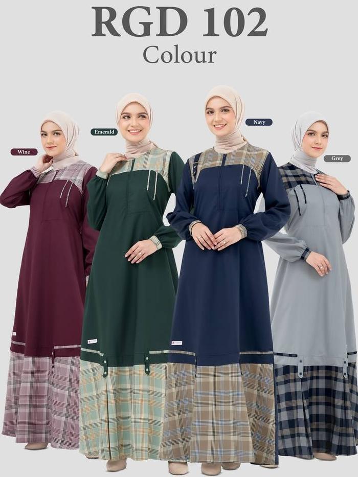 SyariStyle- Raunapride Baju Gamis Wanita Kekinian / RGD-102 / Fashion Muslim