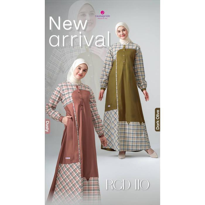 SyariStyle- Raunapride Baju Gamis Wanita Katun / RGD-110 / Fashion Muslim Kekinian