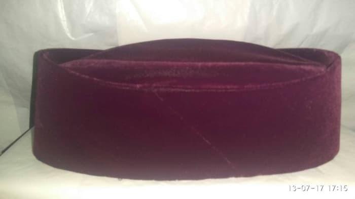 Songkok Kopyah Peci Awing Exlucive Susun Biru/Merah