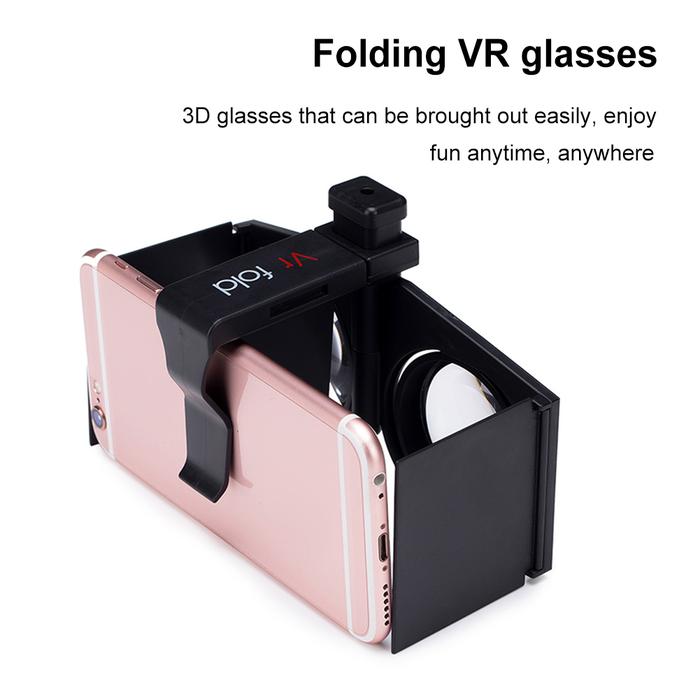 Plastic Virtual Reality VR Glasses Movies Games Nearsighted VR Glasses Kits Foldable Virtual Reality