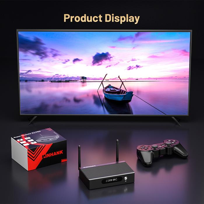 KINHANK Super Console X3 Pro Retro Video Game Console 60000 Games for PS1/PSP/SS/N64/DC/Arcade Andr