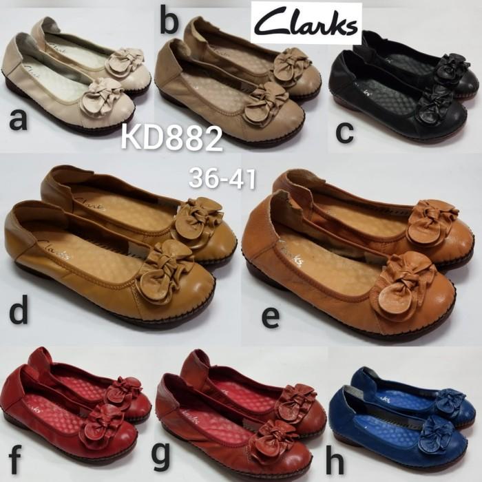 Clarks KD882 Genuine Leather Sepatu Flat Wanita HAPPY SHOPPING DAN TERIMAKASIH .
