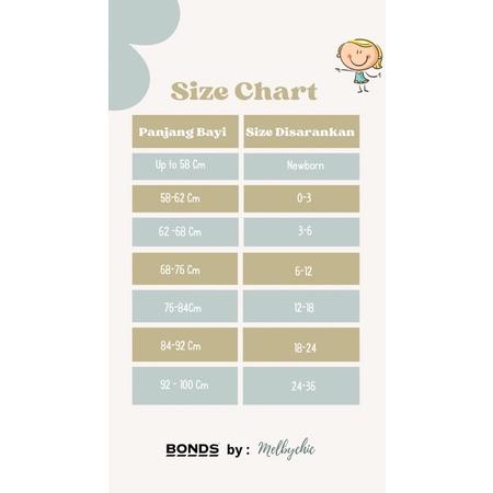 (PS) [size 24-36] Bonds wondersuit sleepsuit original - Baju tidur bayi ready stock Langsung Proses