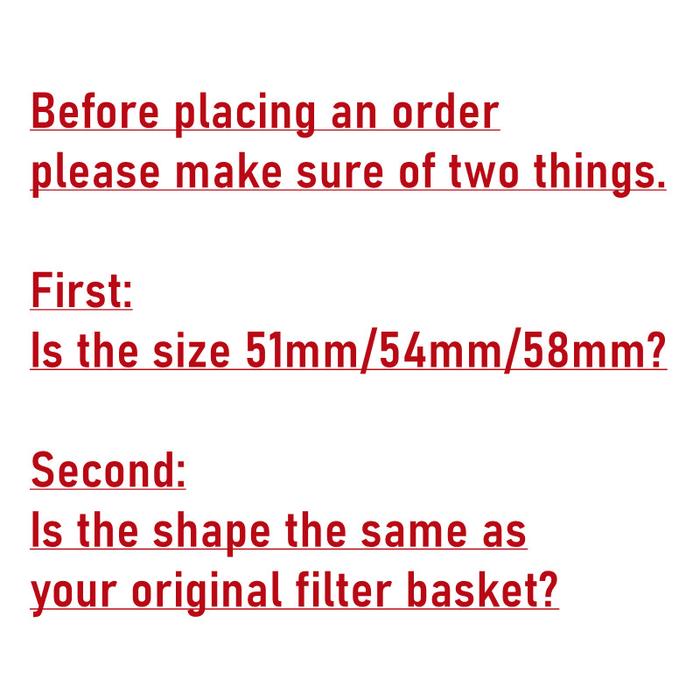 Coffee Filter Basket ims Basket 58mm 54mm 51mm Portafilter Basket For De longhi 1/2/4cup For Delongh