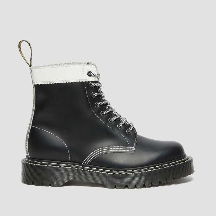 Dr MARTENS 1460 Pascal BEX Leather Contrast Lace Up Black ORIGINAL100% HAPPY SHOPPING DAN TERIMAKASI