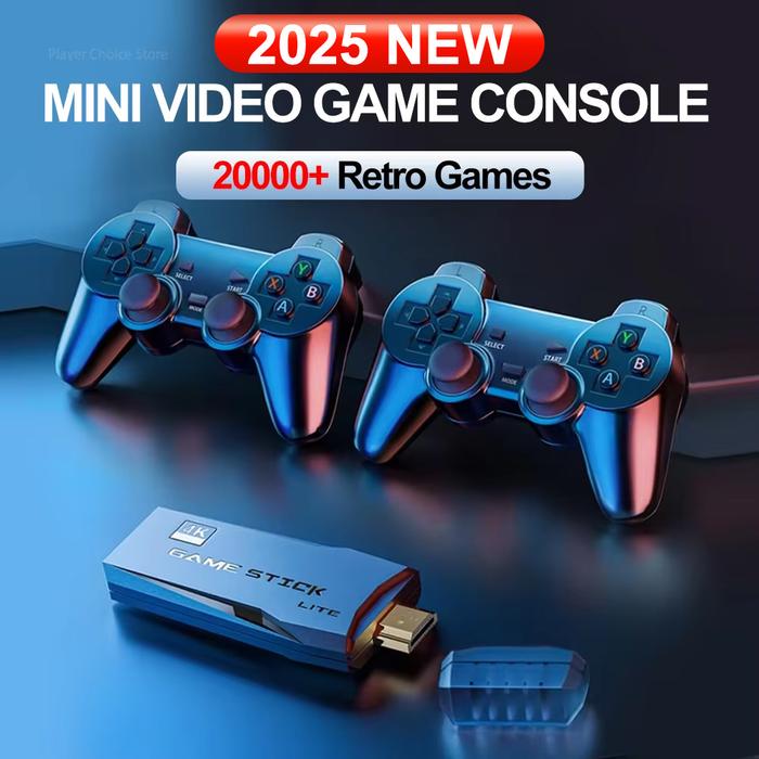 Mini Video Game Console TV Gaming Sticks Gamepads 20000+ Retro Games Double Wireless Controller M8 S