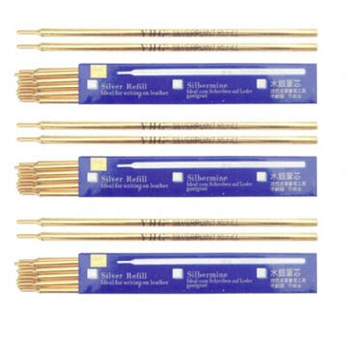 Silver Refill Pen For Leather Marking Hide Marker Refill Silver Pen For Writing on Leather and Tanne