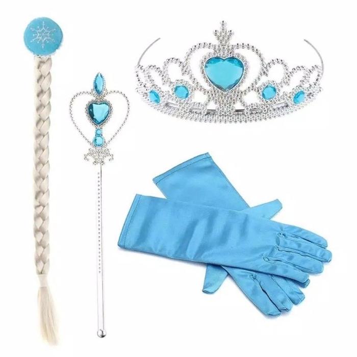 (PS) TERBARU DRESS GAUN ULANG TAHUN KOSTUM PRINCESS FROZEN ANAK PEREMPUAN LENGAN PANJANG VELVET Lang