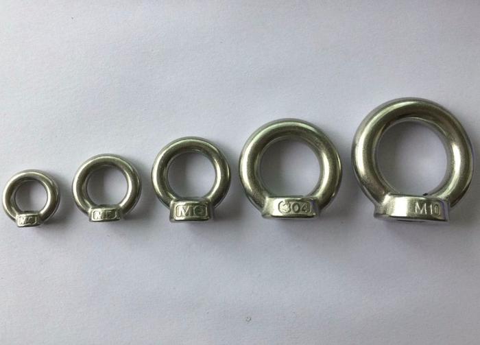 10pcs M3 M4 M5 M6 M8 M10 Eye Nut Stainless Steel Marine Lifting Eyenut Ring Nut Loop Hole for Cable 