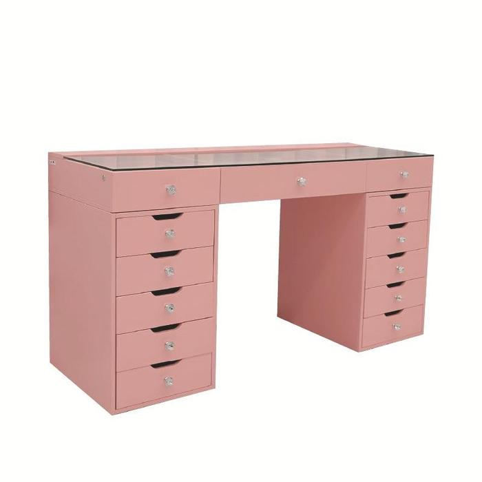 American dressing table bedroom modern simple makeup cabinet Master bedroom makeup mirror table make
