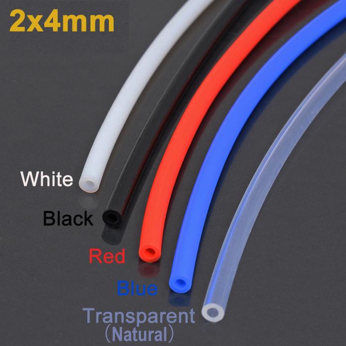 3D Printer Parts 1M PTFE Tube Teflonto Pipe Bowden Extruder 1.75mm ID2mm OD4mm With Cutter Blue Whit