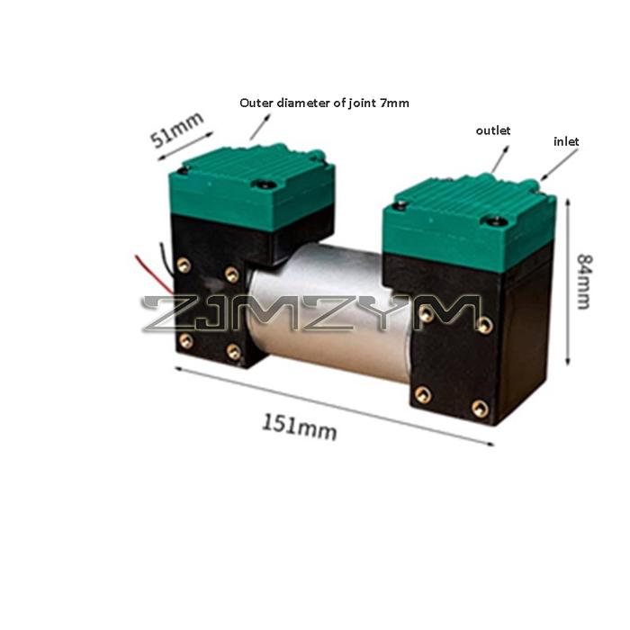 12V 24V 220V Micro Vacuum Pump Electric Pump Silent Small Air Pump Double Heads Diaphragm Pump, 진공펌프