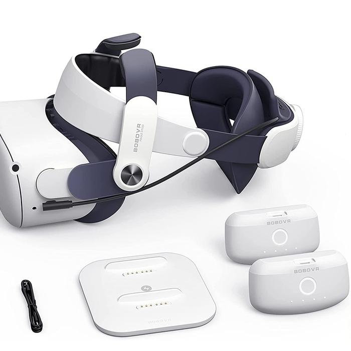 Top! M2 Plus Strap BOBOVR M2 Plus Head Strap Twin Battery Combo Compatible with Meta Oculus Quest 2