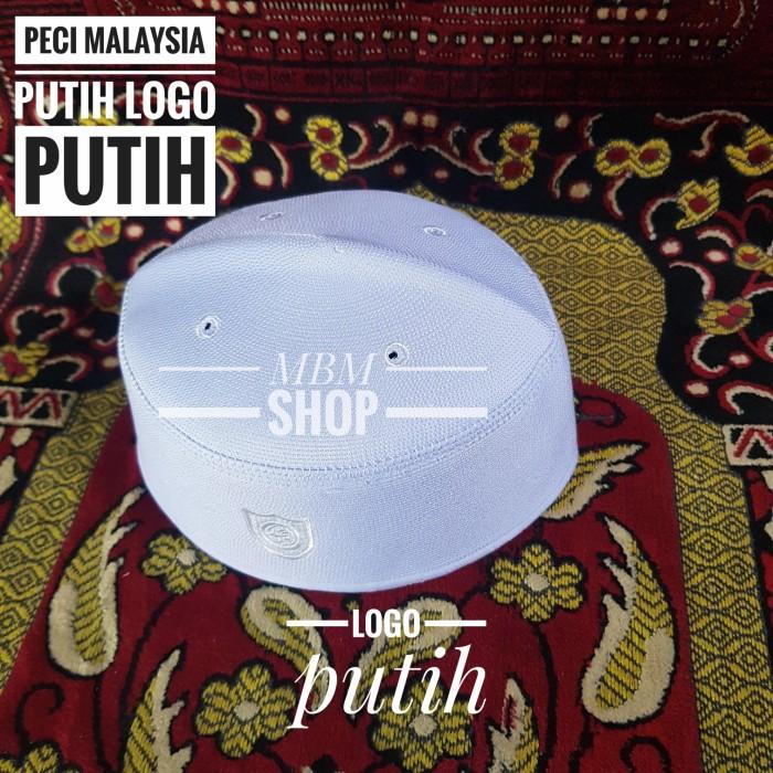 Peci malaysia Kopyah Malaysia Songkok Malaysia Putih Logo Kuning