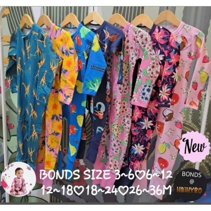 (PS) BONDS °NEW° SIZE 03~06 MONTH WONDERSUIT SLEEPSUIT ORIGINAL | baju tidur piyama anak Pajamas bay