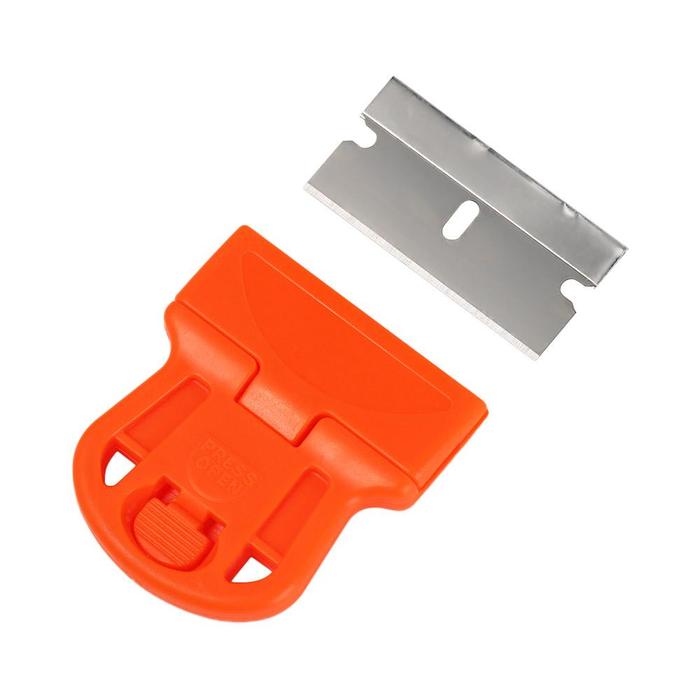 Plastic Scraper Mini One-Sided Steel Blade Squeegee With Blade Spatula Window Tinting