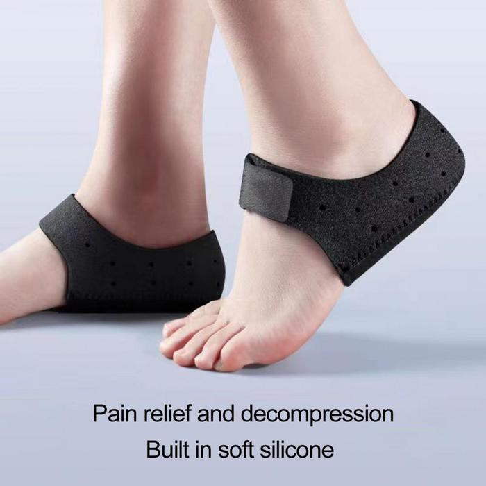 Stress Fracture Support Heel Covers Silicone Heel Covers Pain Relief Support for Plantar Fasciitis A