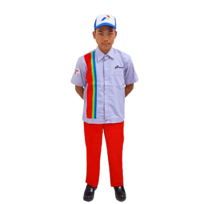 Seragam Operator SPbu Pasti Prima | Baju Pertamina Pengawas Ofiice Boy Pria Wanita