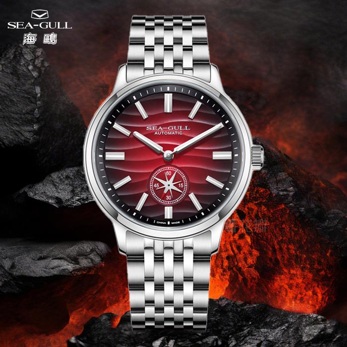 Jam Tangan Pria Seagull Natural Series 39.5mm Men's Watch Automatic Mechanical Watches Luminous Stai